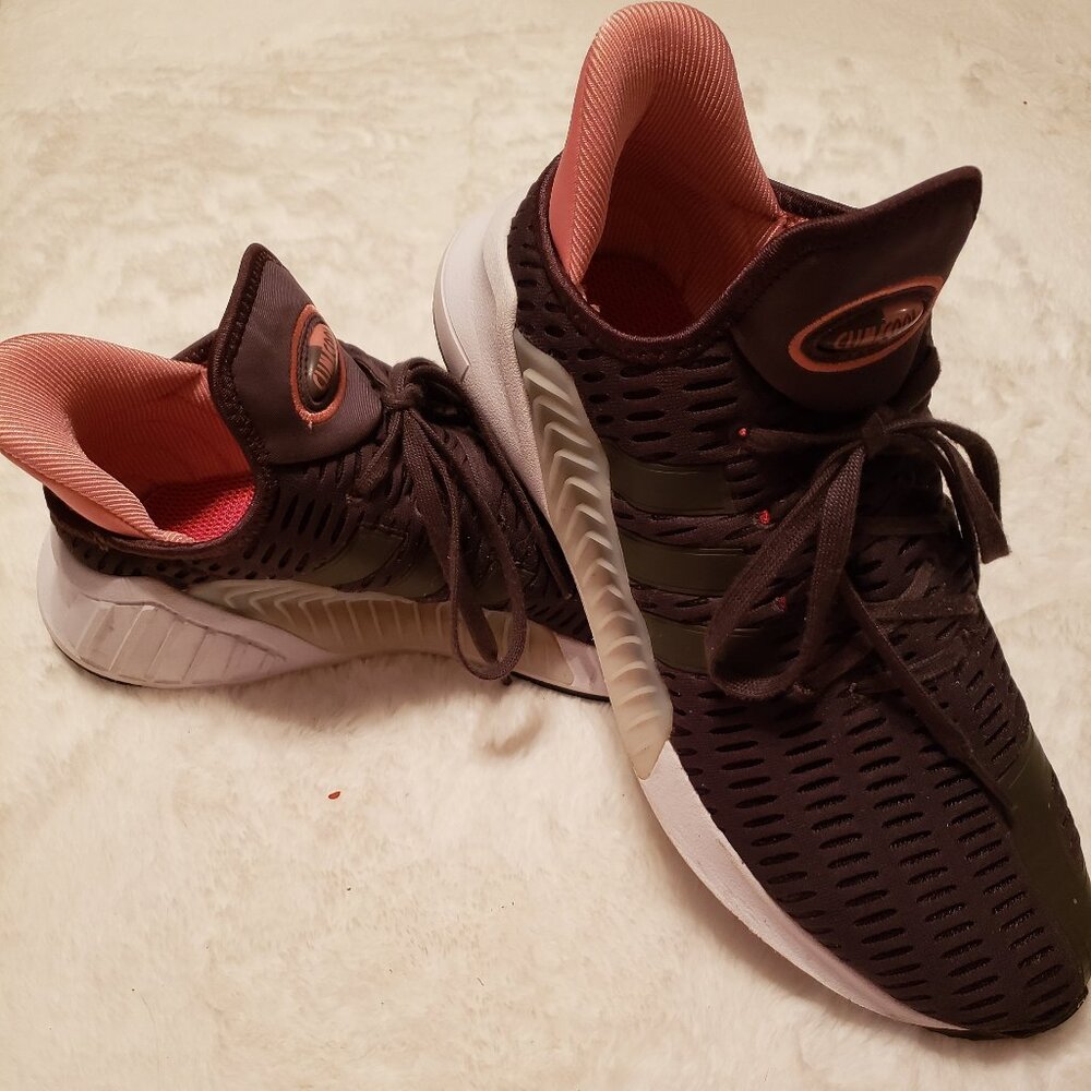 Adidas Clima Cool, brown/pink tennis shoes, sz 9.5